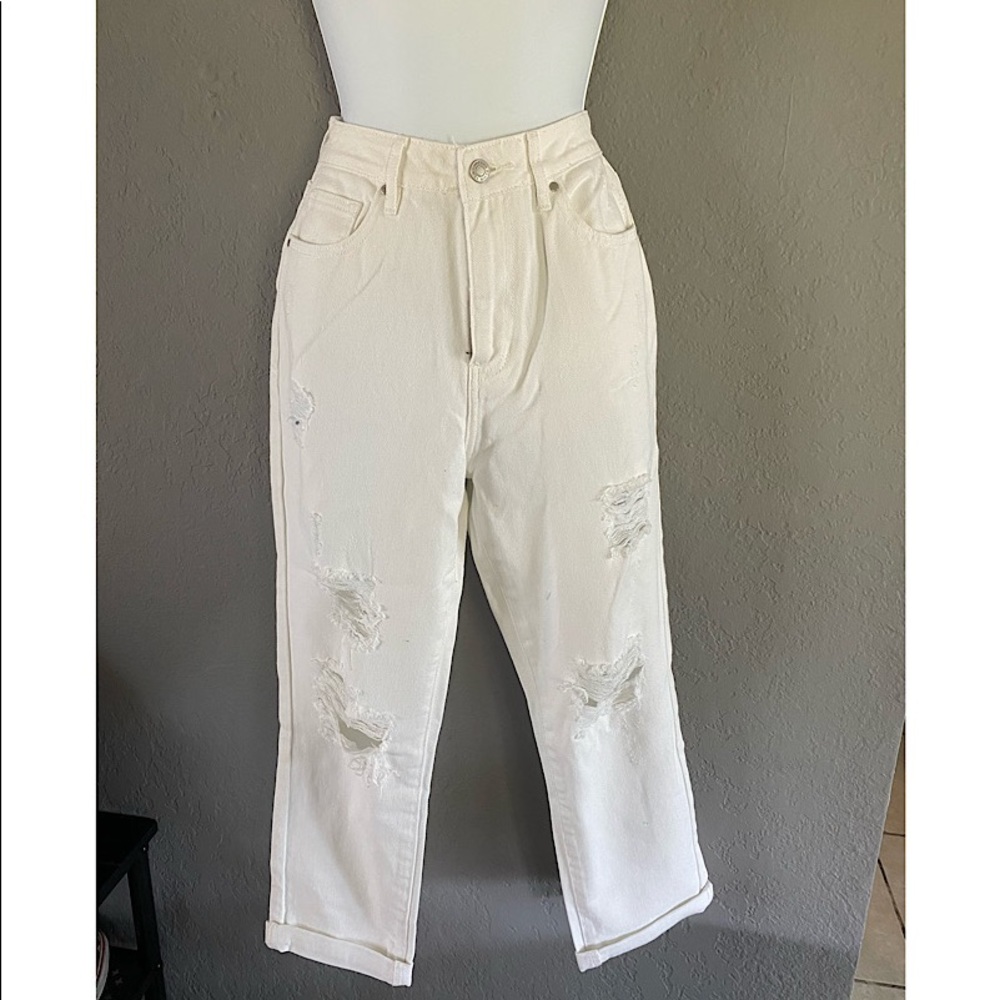 Pacsun white mom jeans